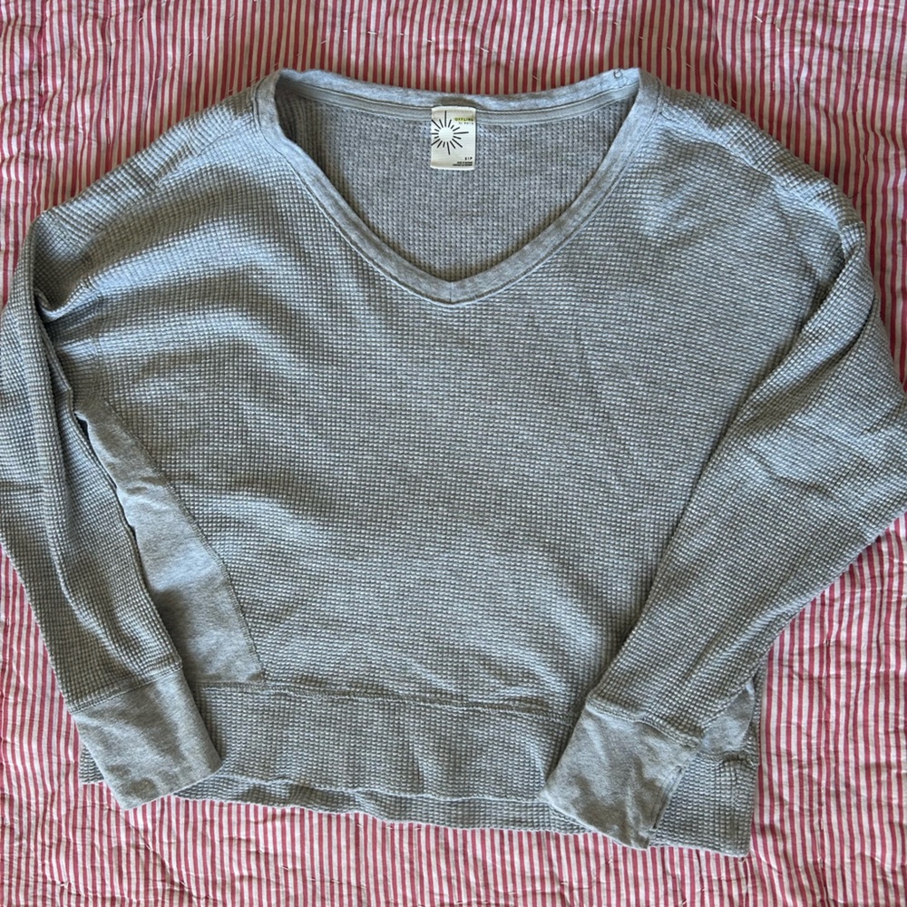Aerie waffle knit long sleeve